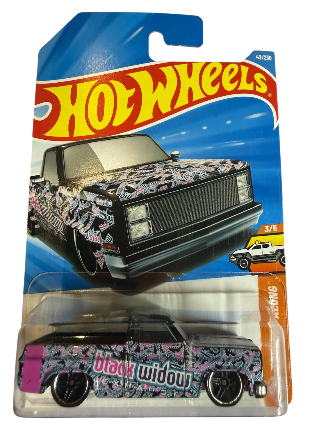 2026 Hot Wheels '83 Chevy Silverado Black Widow 42/250 Truckin' Along 3/5 front