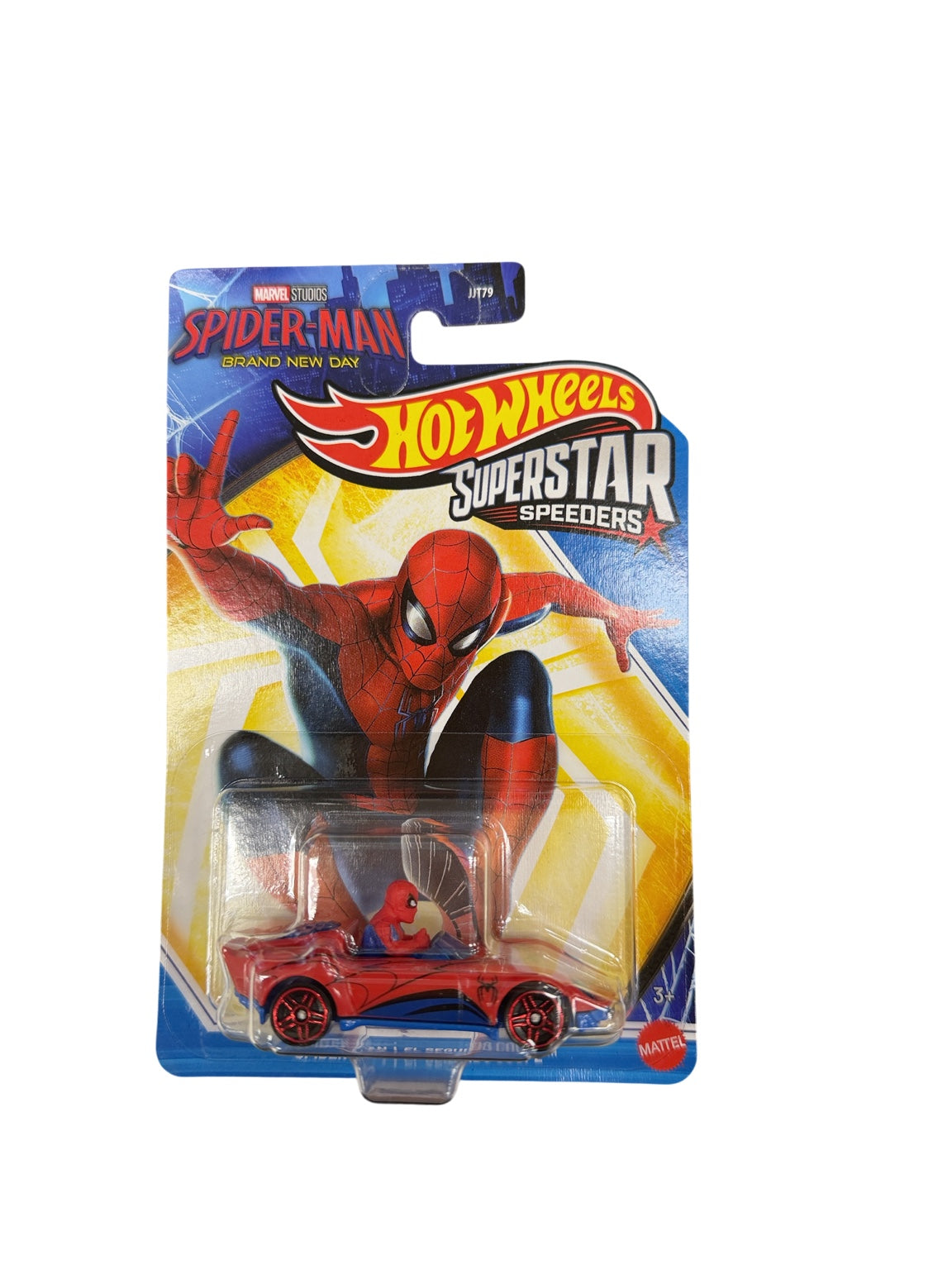 2026 Hot Wheels Superstar Speeders Spider-Man El Segundo Coupe JJT85 front