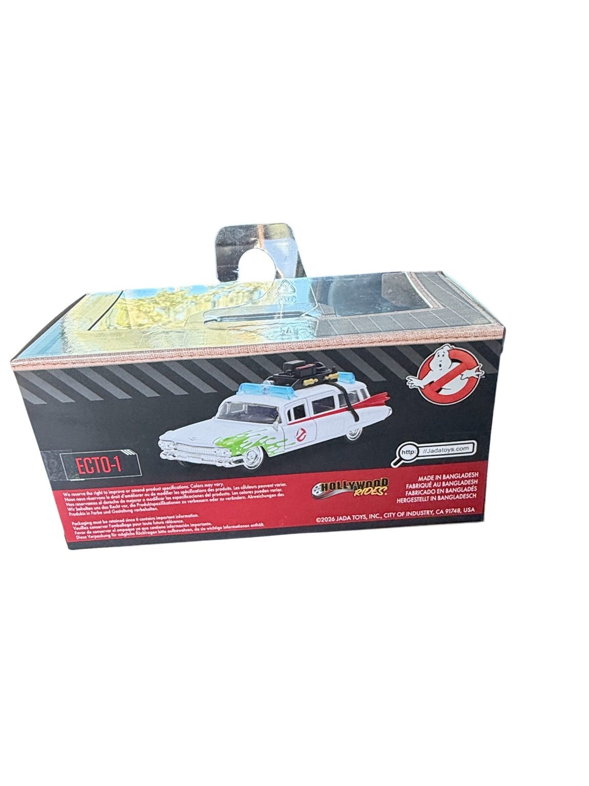 2026 Jada Ghostbusters Ecto-1 green slime chase 1:32 back of box