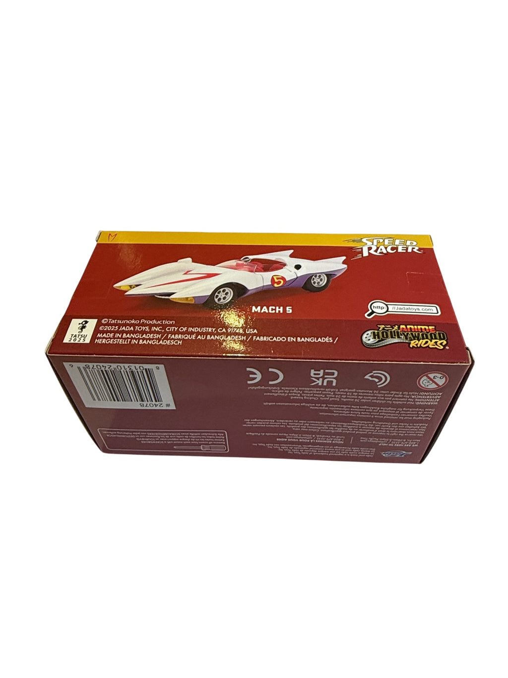 Jada Speed Racer Mach 5 1:32 Anime Hollywood Rides back packaging view
