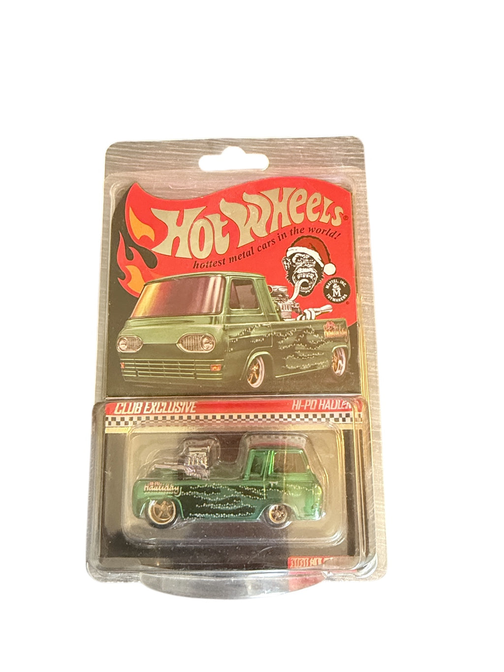 2020 Hot Wheels RLC Holiday Hi-Po Hauler Gas Monkey packaged view