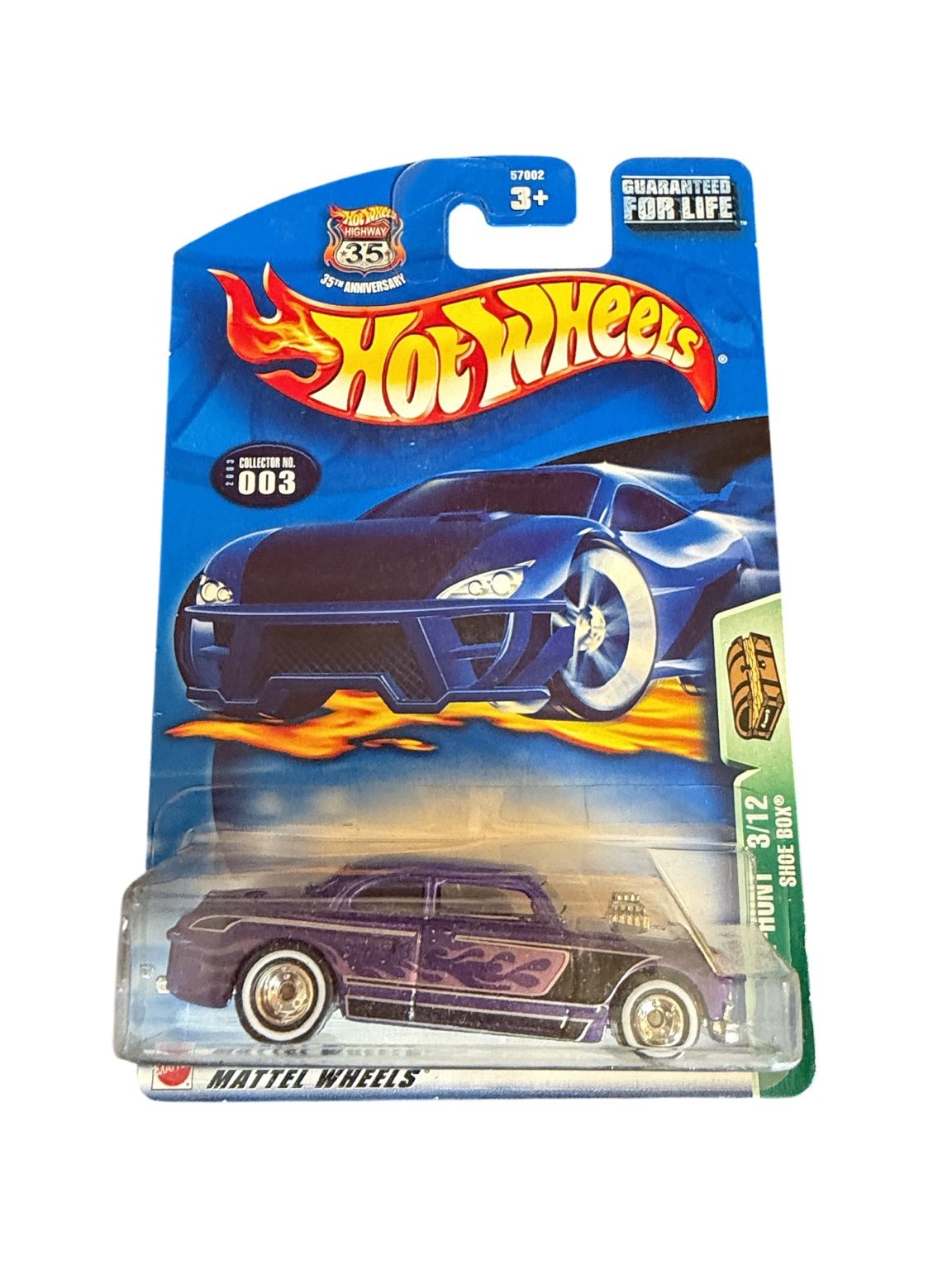 2003 Hot Wheels Treasure Hunt Shoe Box 3 of 12 purple front