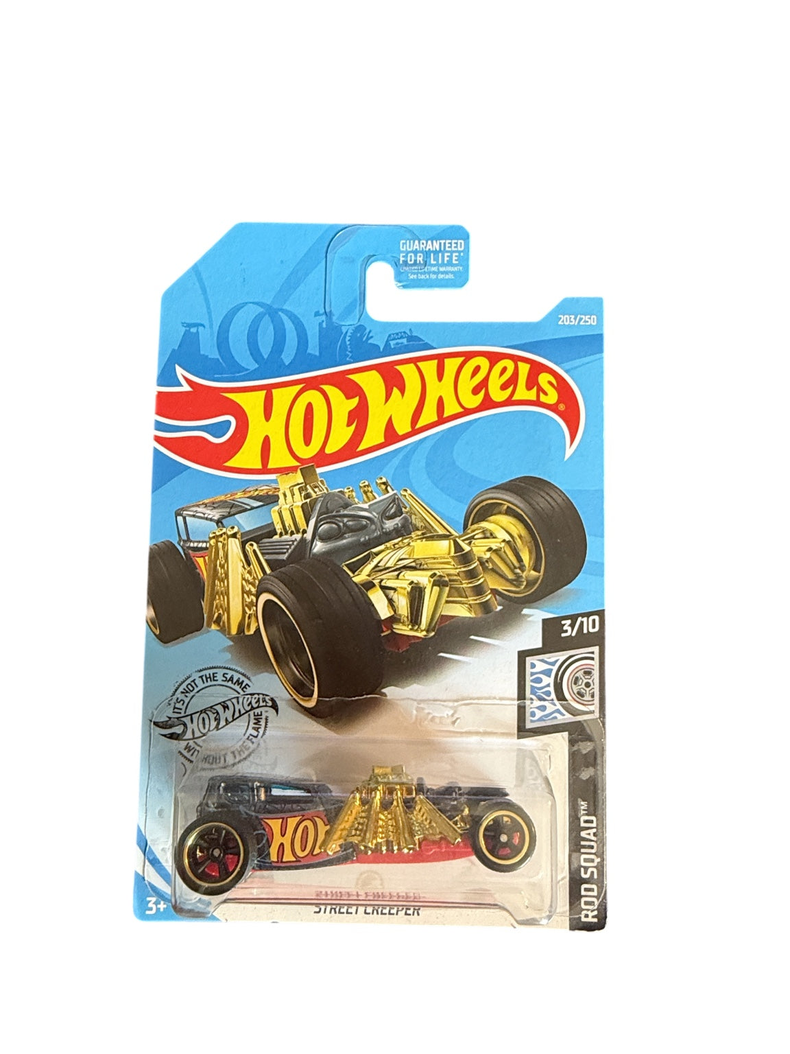 2019 Hot Wheels Super Treasure Hunt Street Creeper 203/250 Rod Squad front card