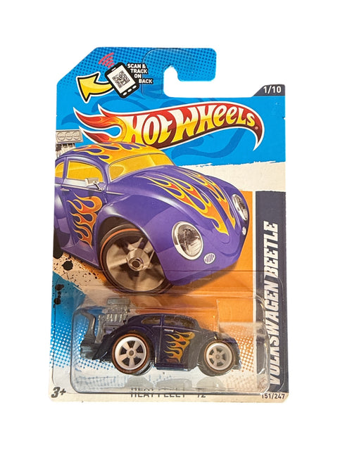 2012 Hot Wheels Super Treasure Hunt Volkswagen Beetle Heat Fleet front card