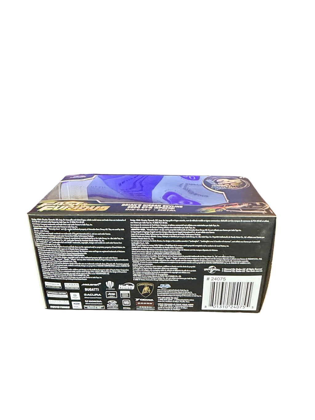 Bottom barcode and item 24075 on Jada Skyline box