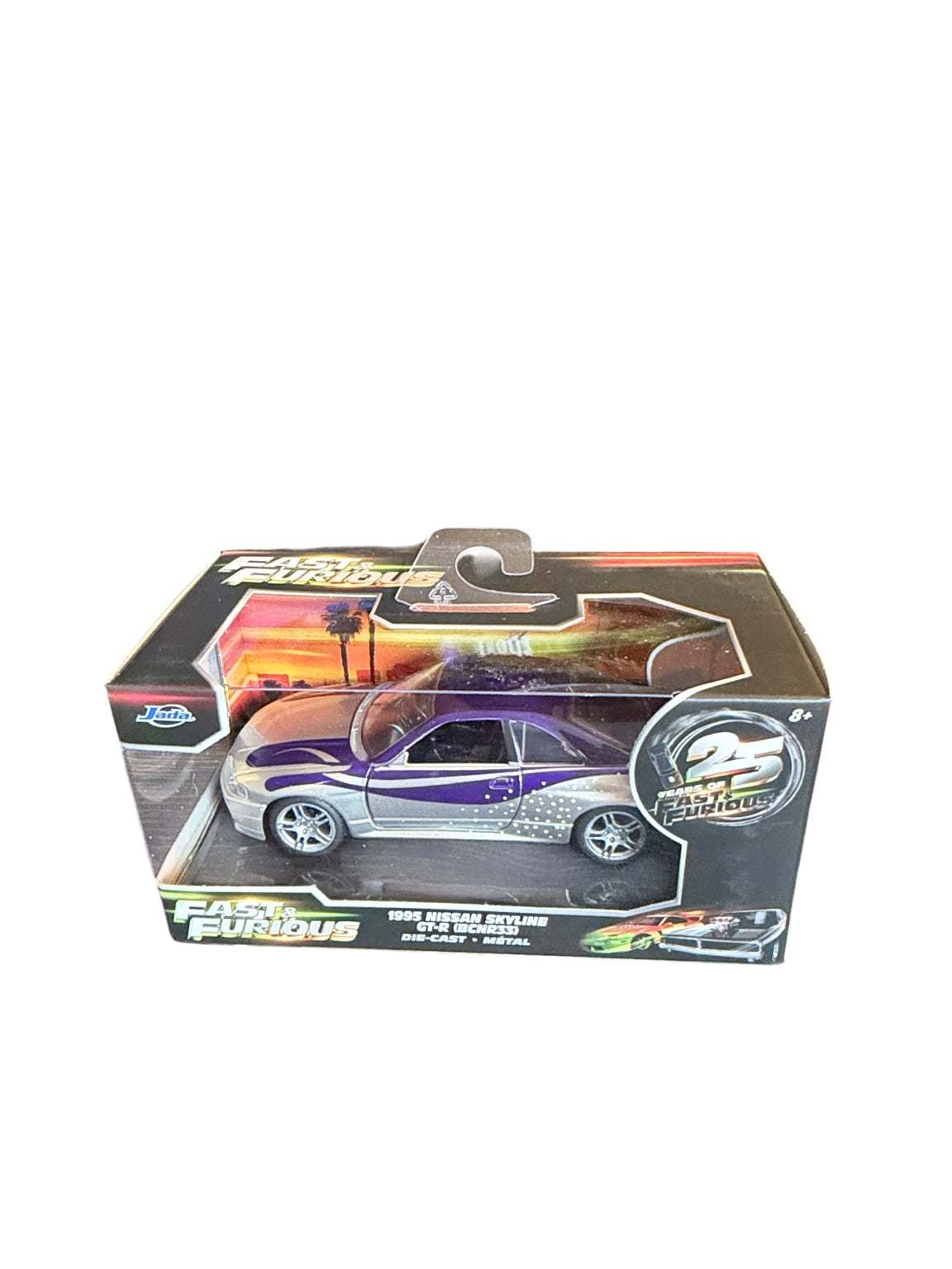 Jada Fast & Furious 1995 Nissan Skyline GT-R BCNR33 front in box