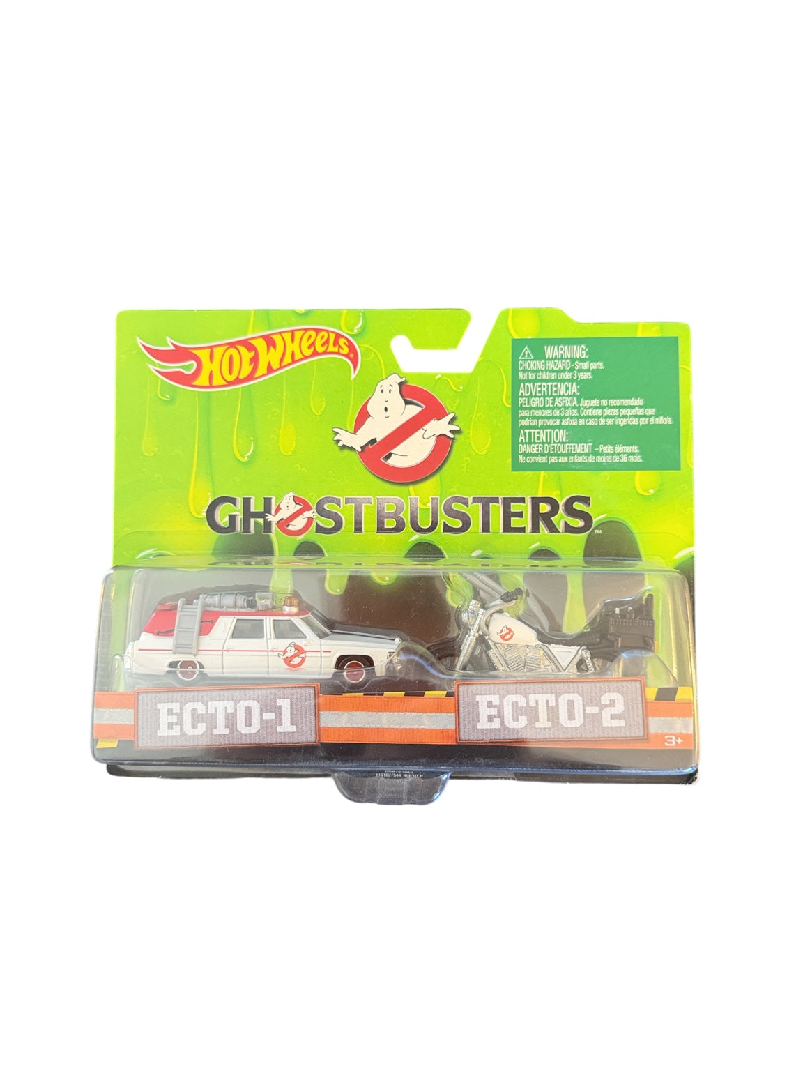 Hot Wheels Ghostbusters Ecto-1 and Ecto-2 DRW73 two-pack front