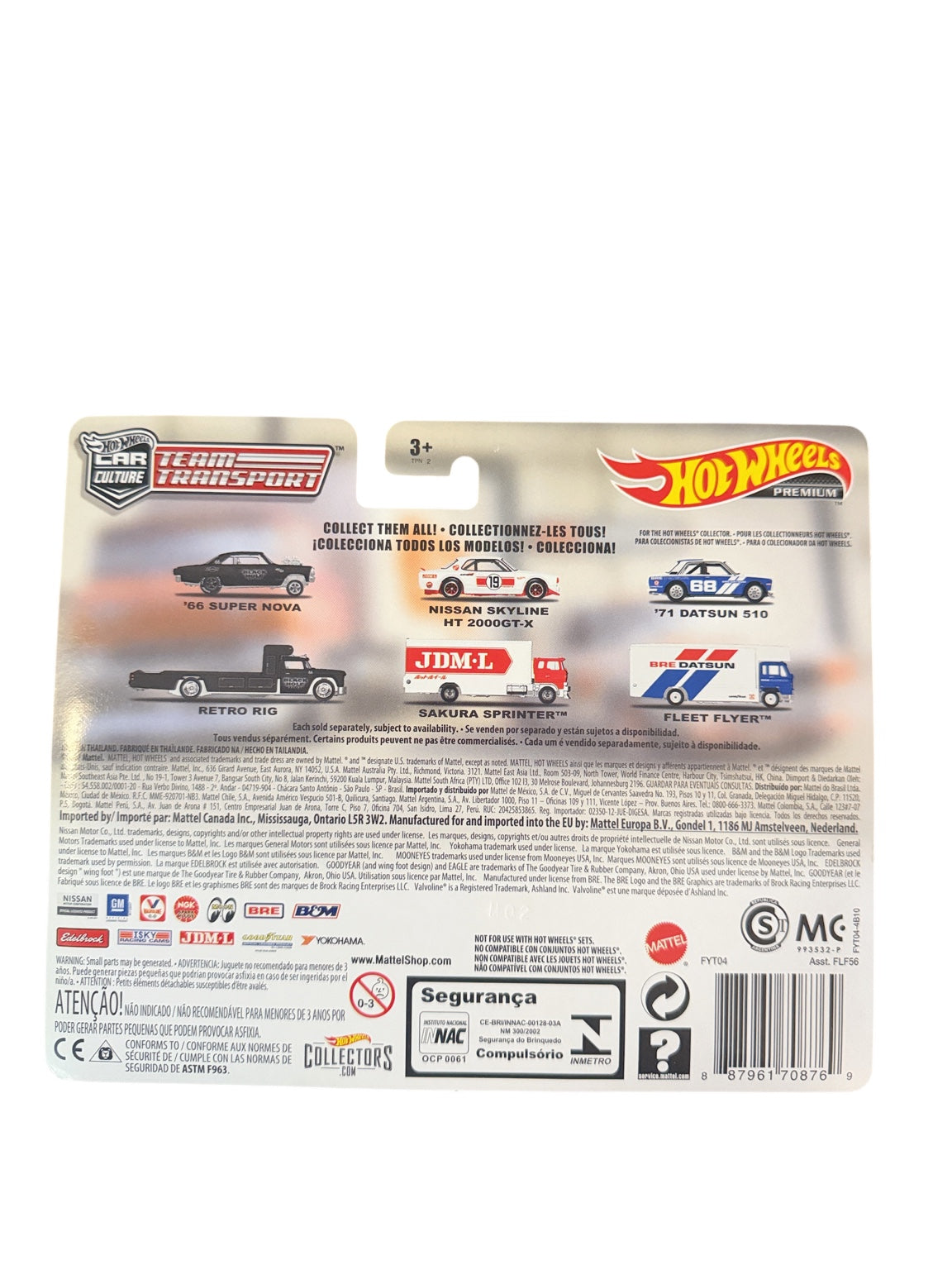 Nissan Skyline Sakura Sprinter FYT04 Team Transport packaging back