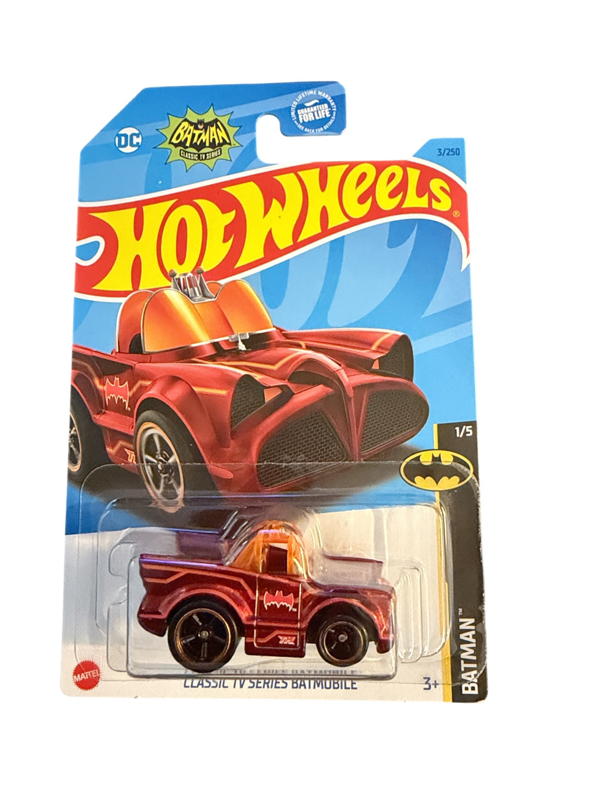 2023 Hot Wheels Classic TV Series Batmobile Super Treasure Hunt front card