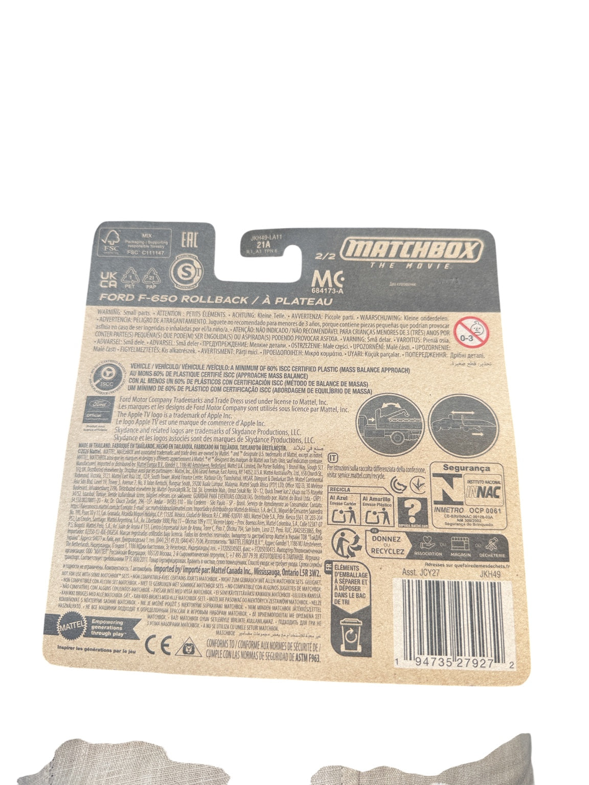 Ford F-650 Rollback package back