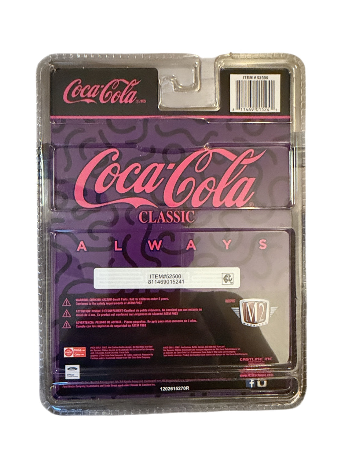 M2 Coca-Cola 1995 Ford Ranger A67 back packaging