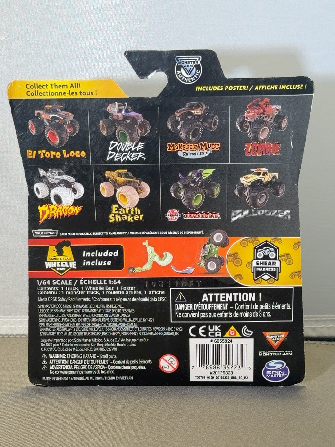 Original back photo Grave Digger Series 17 Shear Madness