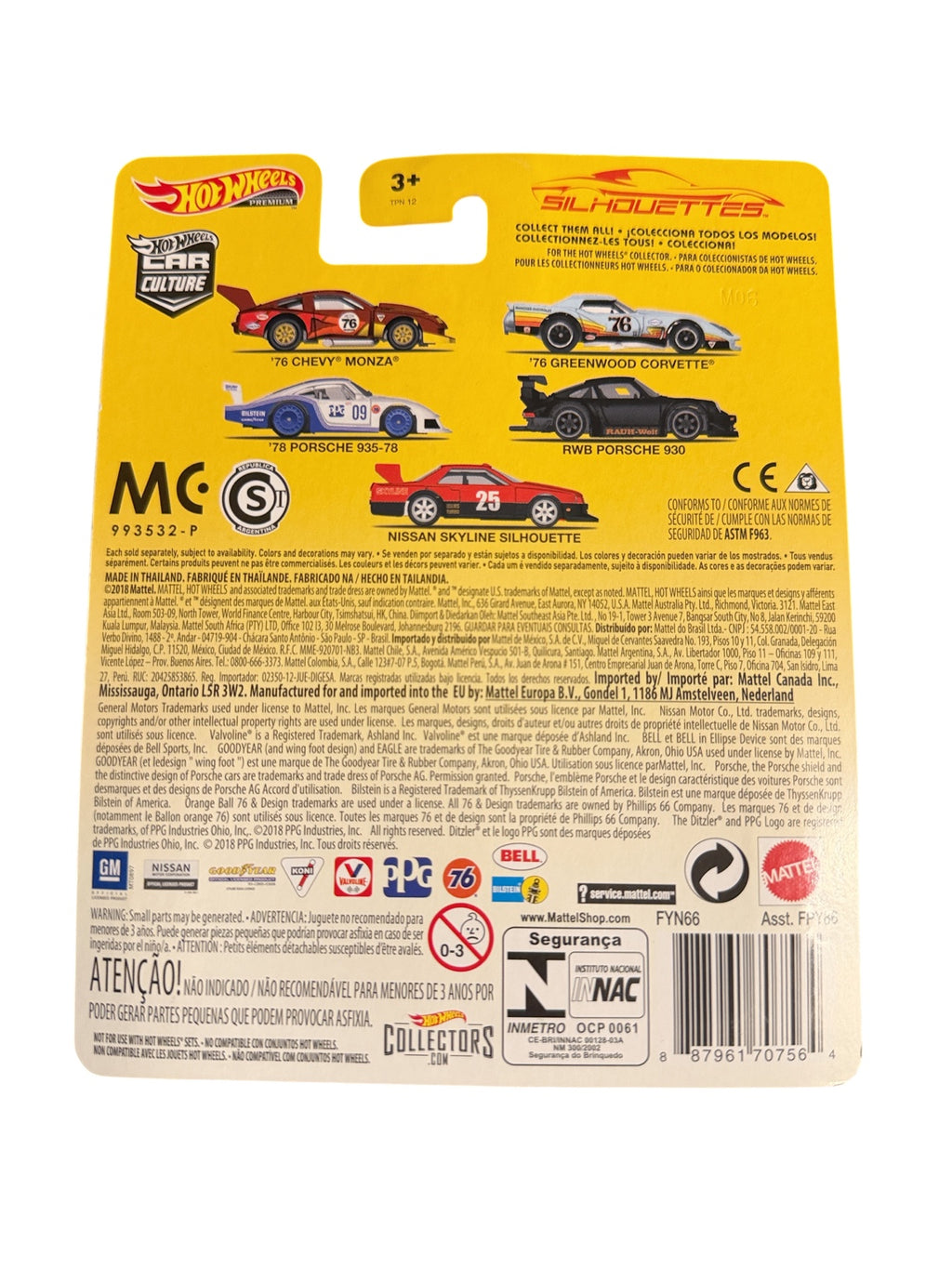 Hot Wheels Premium Silhouettes Nissan Skyline Silhouette #5/5 back