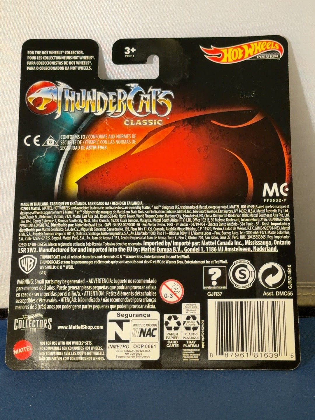 Hot Wheels Premium ThunderCats Classic Thunder Tank GJR37 2020 1:64 — original product photo 2