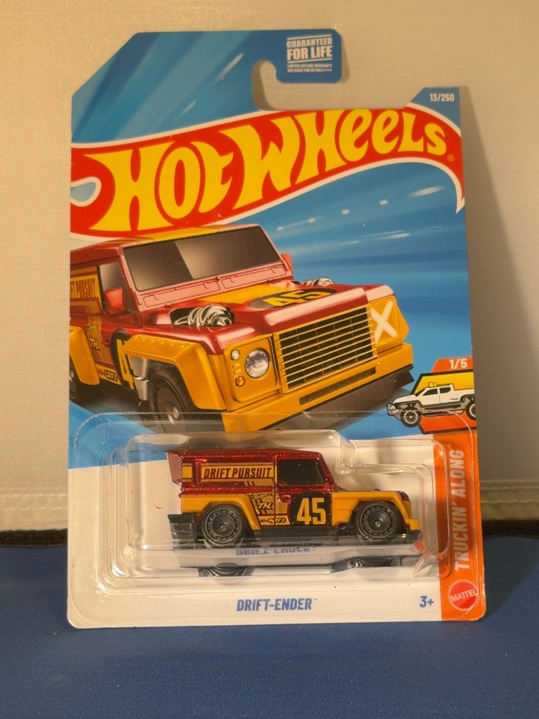 Hot Wheels 2026 Drift-Ender Super Treasure Hunt front card