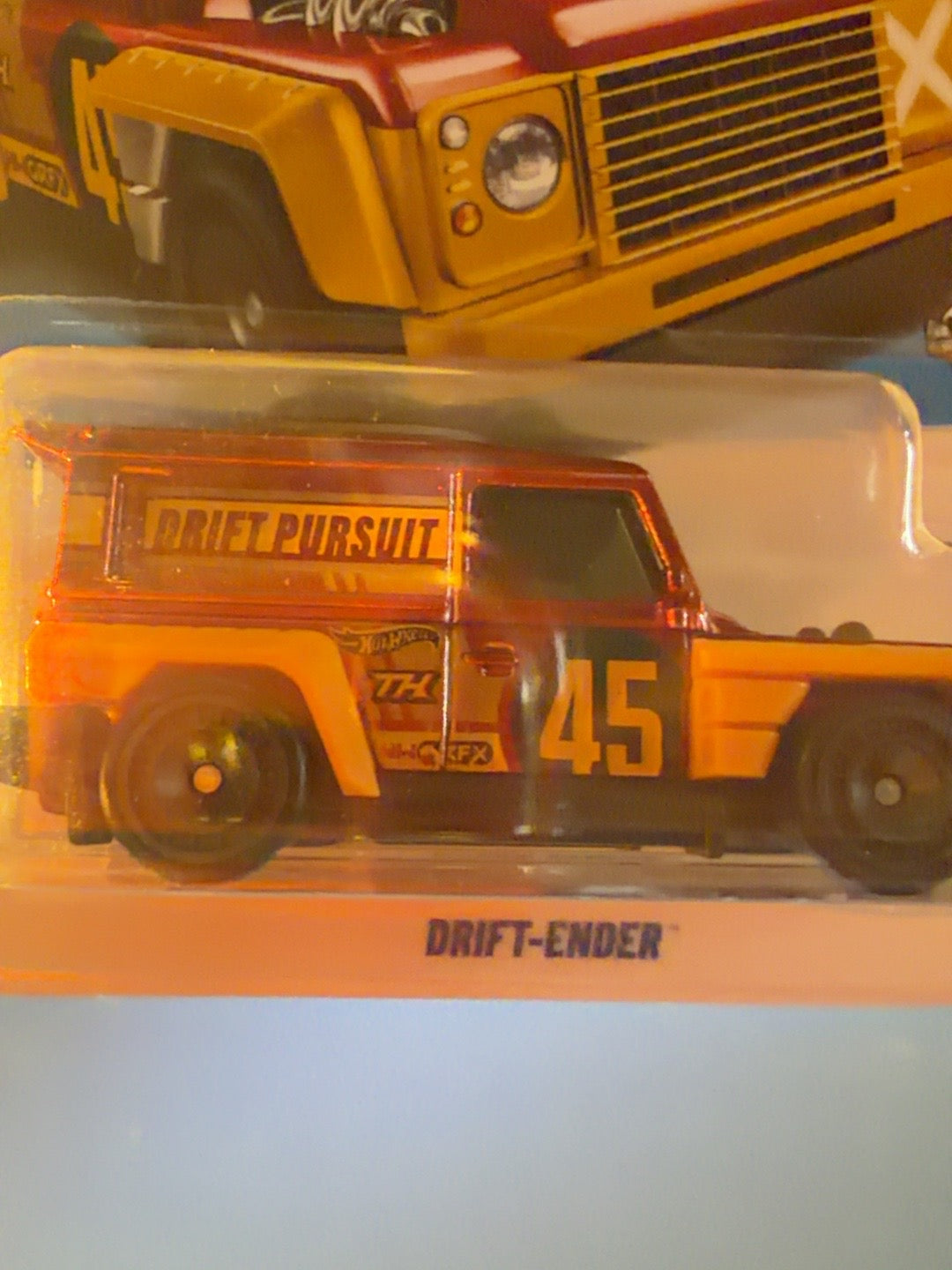 Drift-Ender TH marking close-up