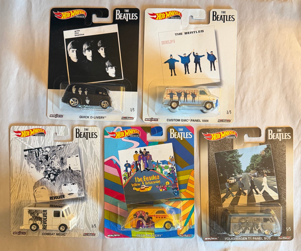 2019 Beatles complete five-car album art set photo 1