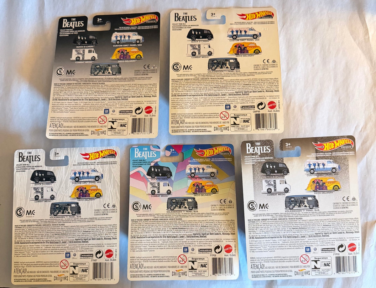 2019 Beatles complete five-car album art set photo 2