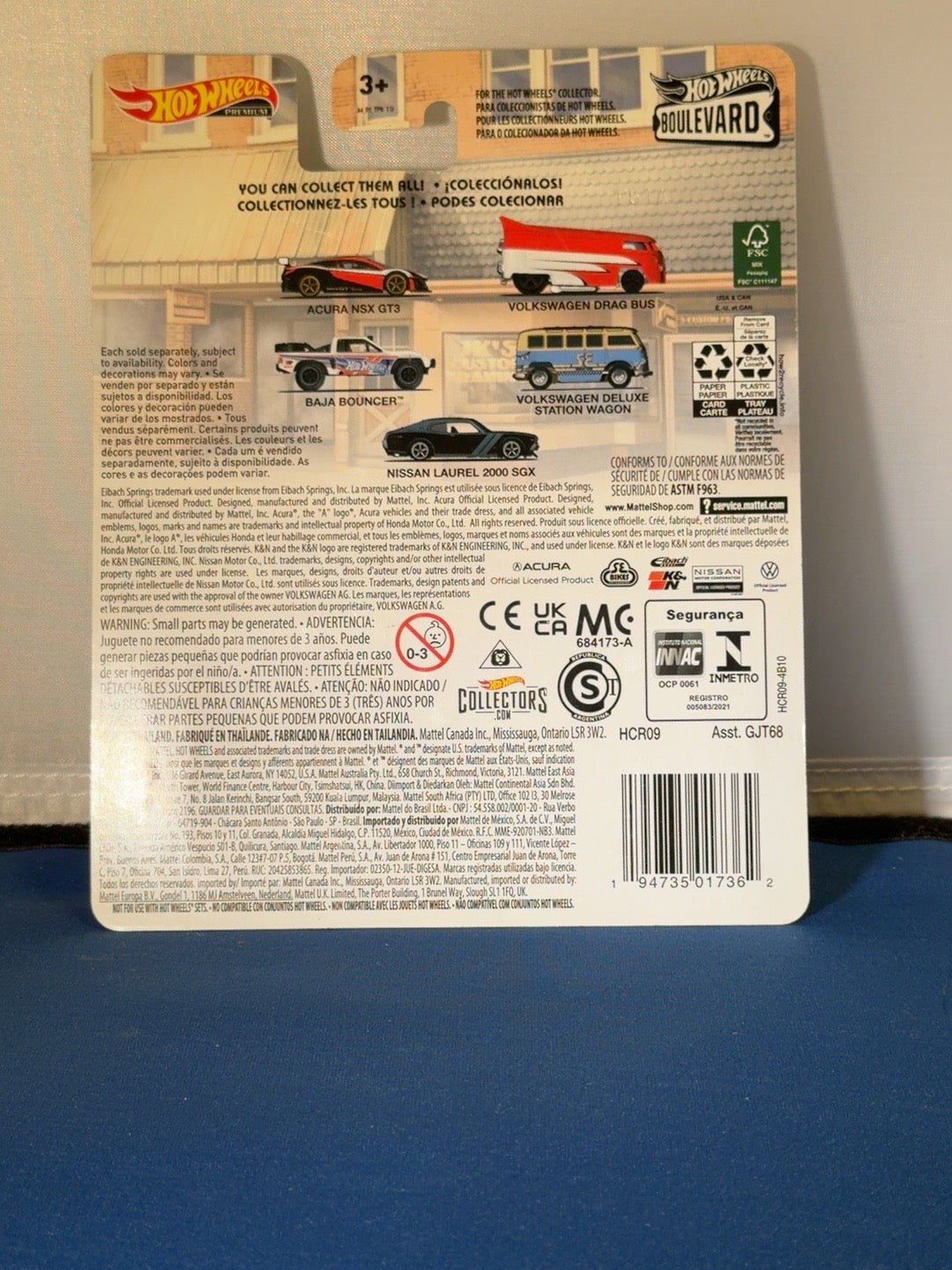 2022 Hot Wheels Boulevard 45 Nissan Laurel 2000 SGX original card back