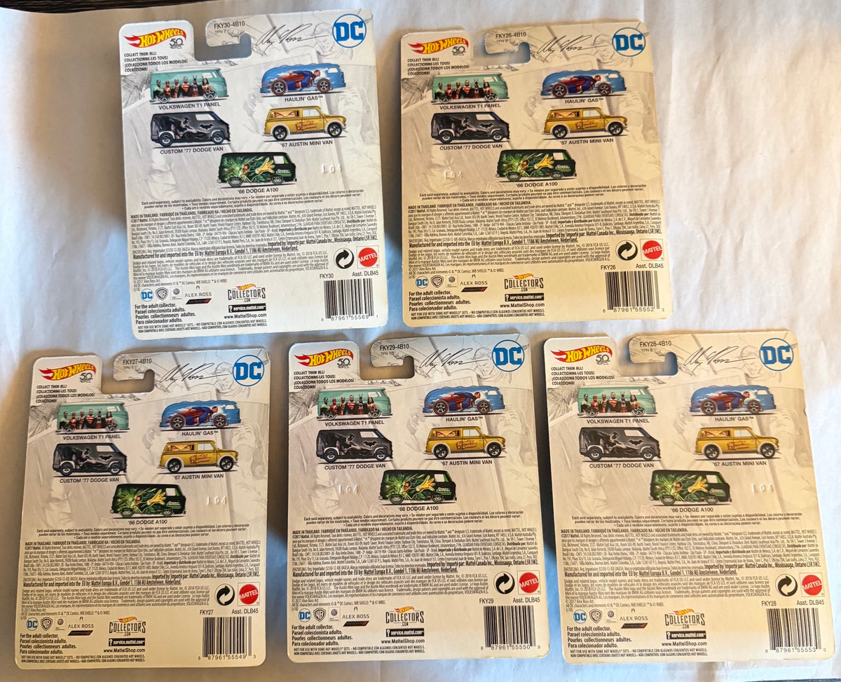 DC Comics Alex Ross complete five-car set original photo 2
