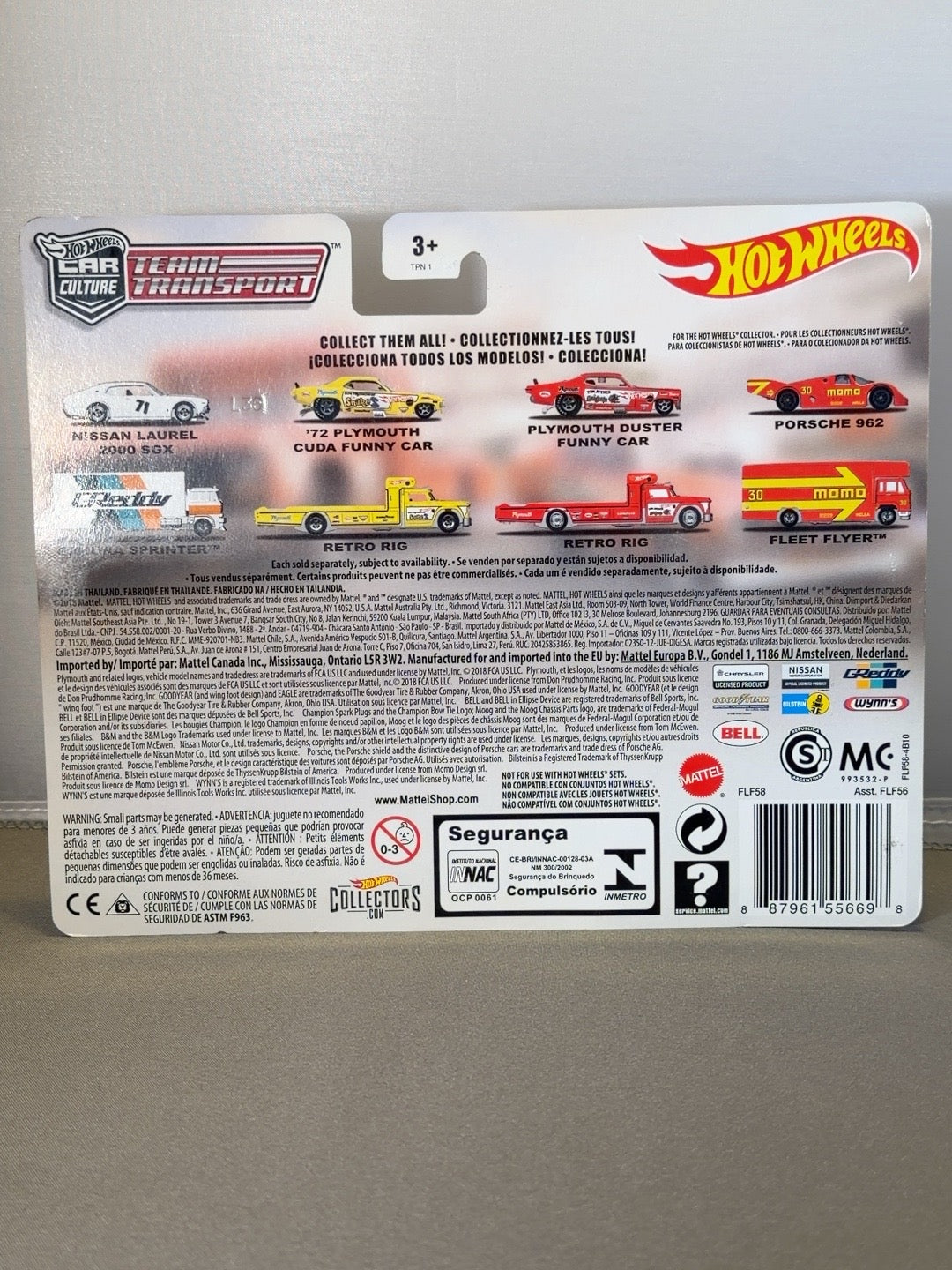 Original back photo Plymouth Duster Funny Car Team Transport FLF58