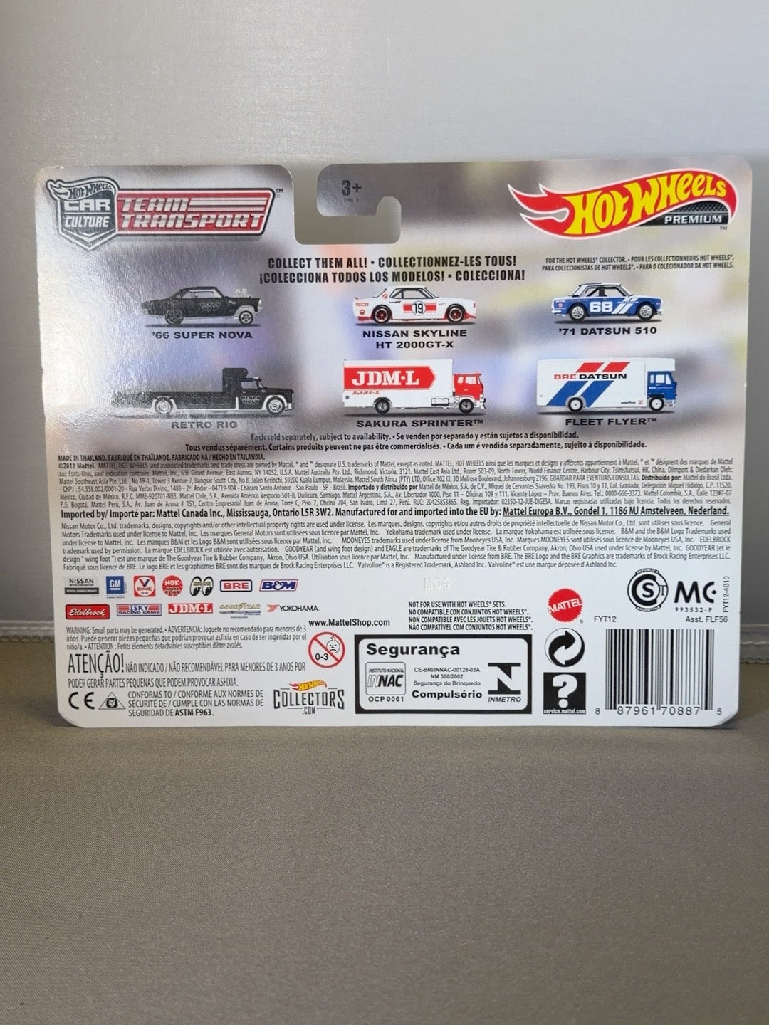 Original back photograph BRE Datsun 510 Team Transport #9