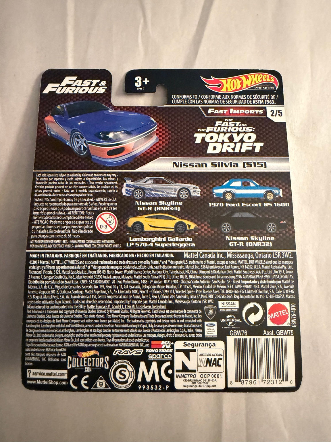 2019 Hot Wheels Premium Fast & Furious Fast Imports Nissan Silvia (S15) 2/5 GBW76 — listing photo 2