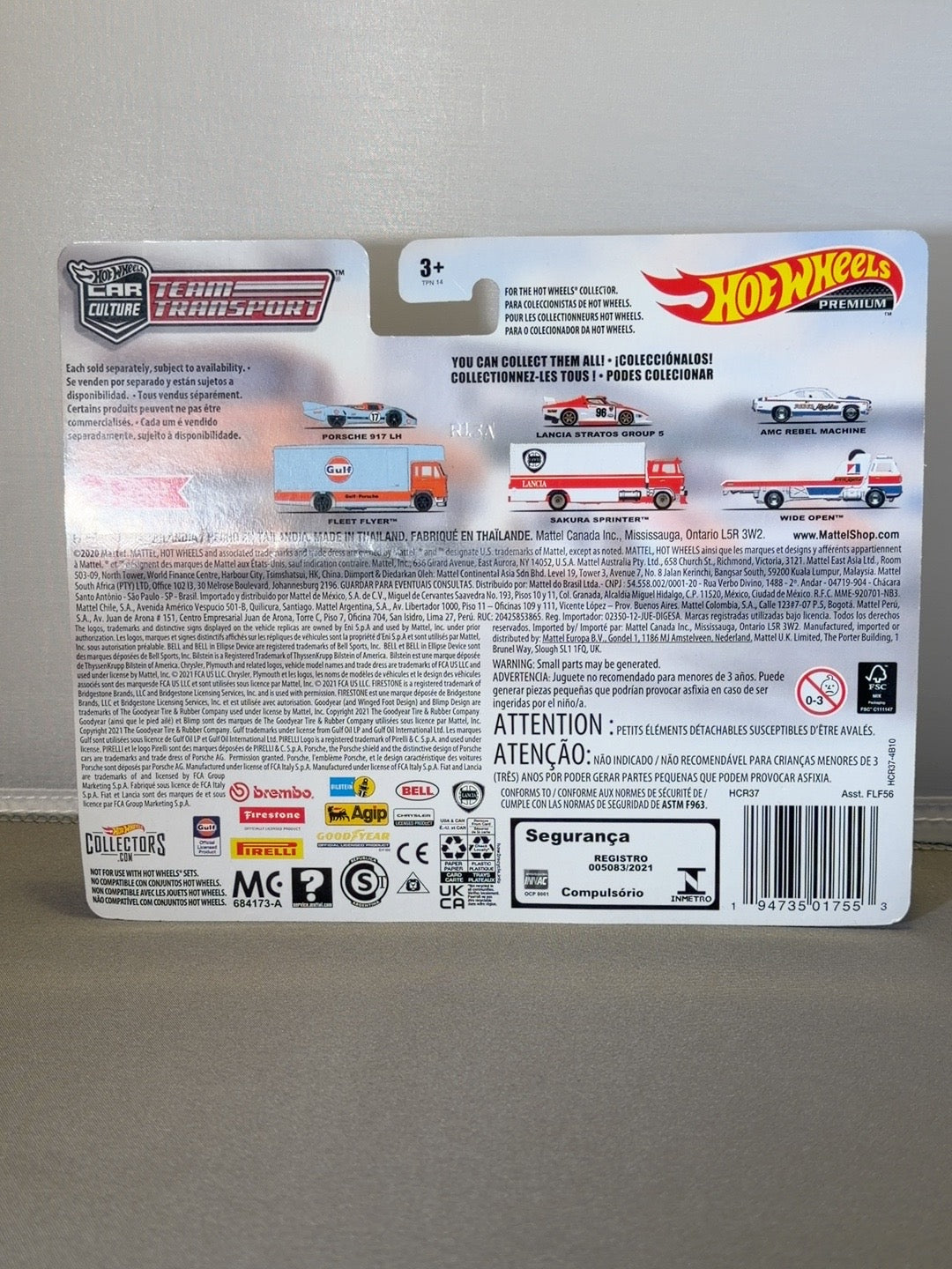 Original back photo sealed Team Transport HCR37