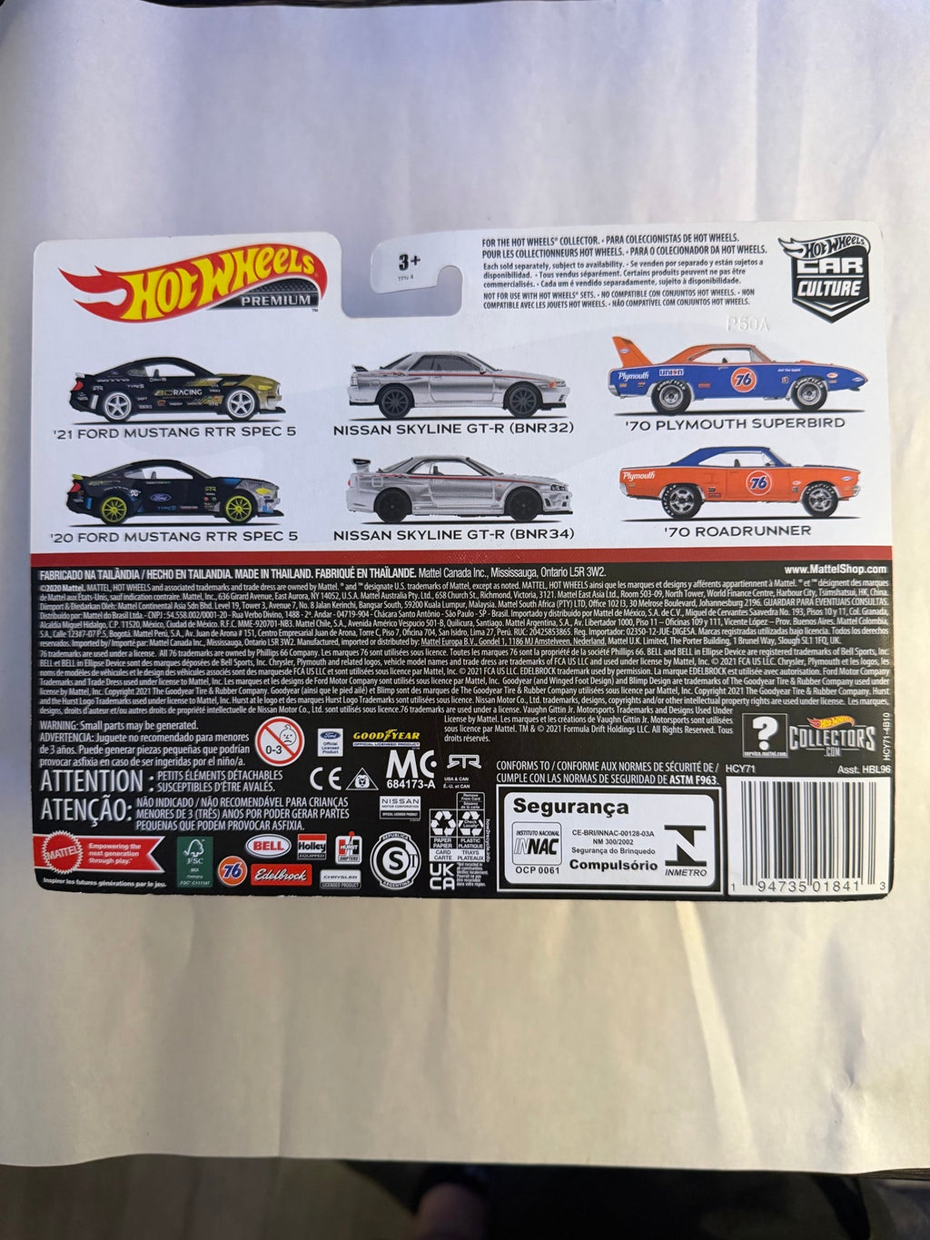 Hot Wheels Mustang RTR Spec 5 2020 and 2021 two pack back