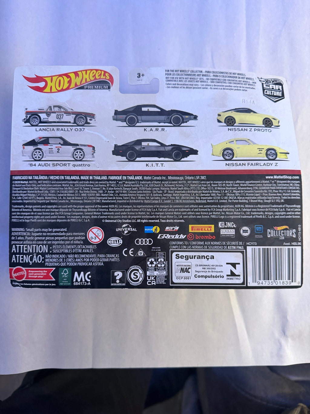 Hot Wheels Premium Lancia Rally 037 Audi Sport quattro 2-Pack back