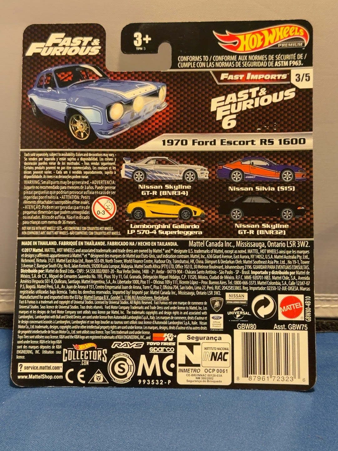2019 Hot Wheels Premium Fast & Furious Fast Imports 1970 Ford Escort RS 1600 GBW80 3/5 — listing photo 2