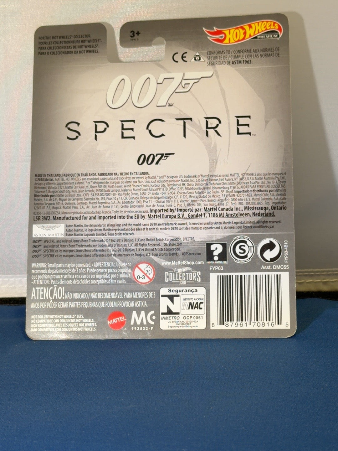2019 Hot Wheels Premium 007 Spectre Aston Martin DB10 FYP63 Real Riders — listing photo 2
