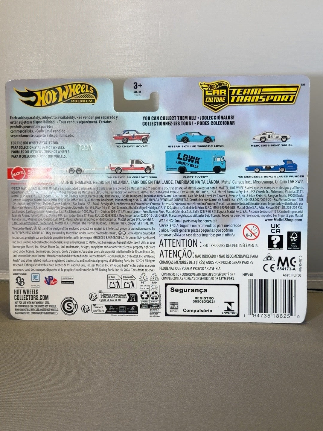 Original back photo Hot Wheels LBWK Skyline HRV45