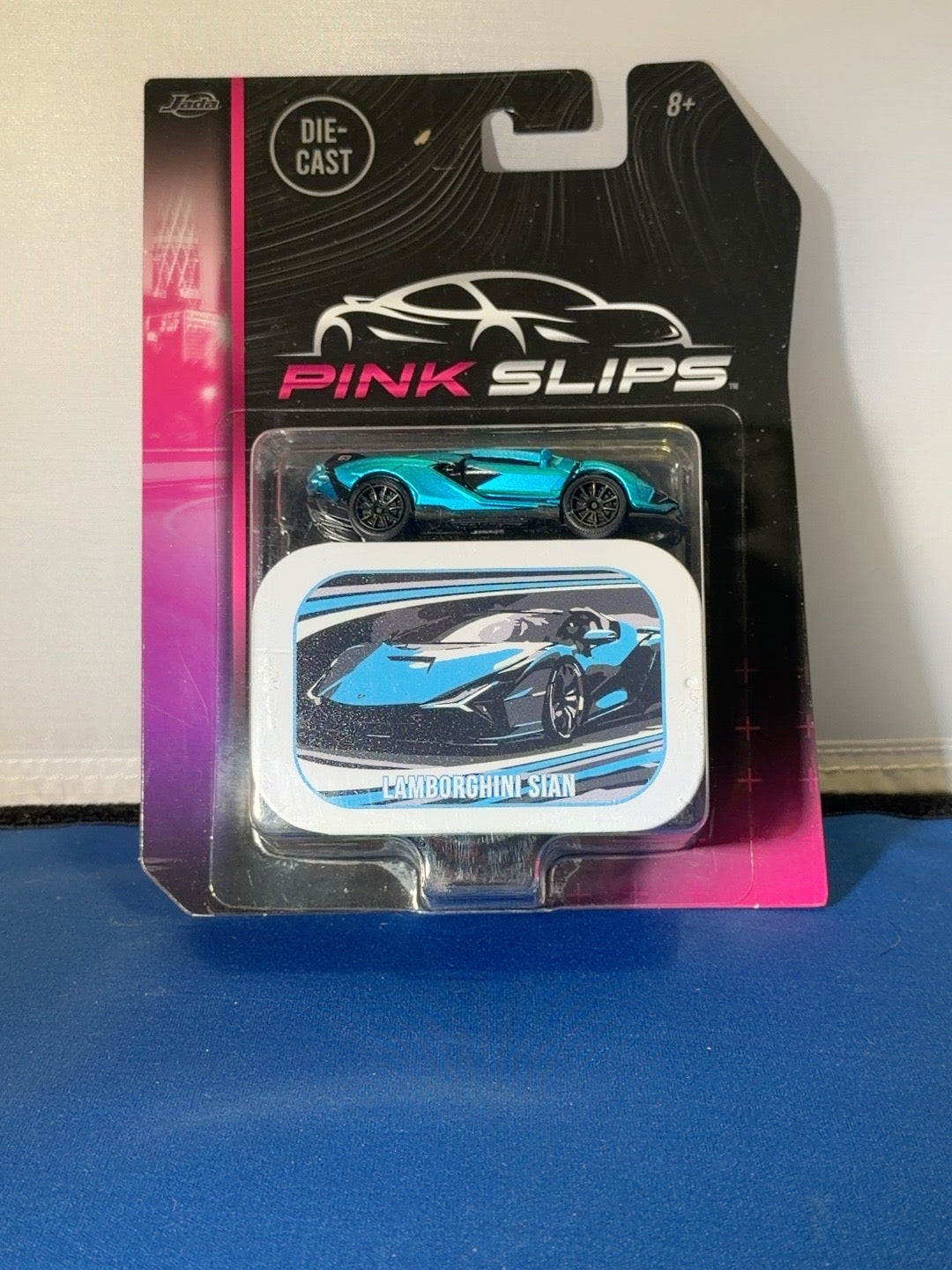 Jada Pink Slips Lamborghini Sián turquoise with tin front original photo