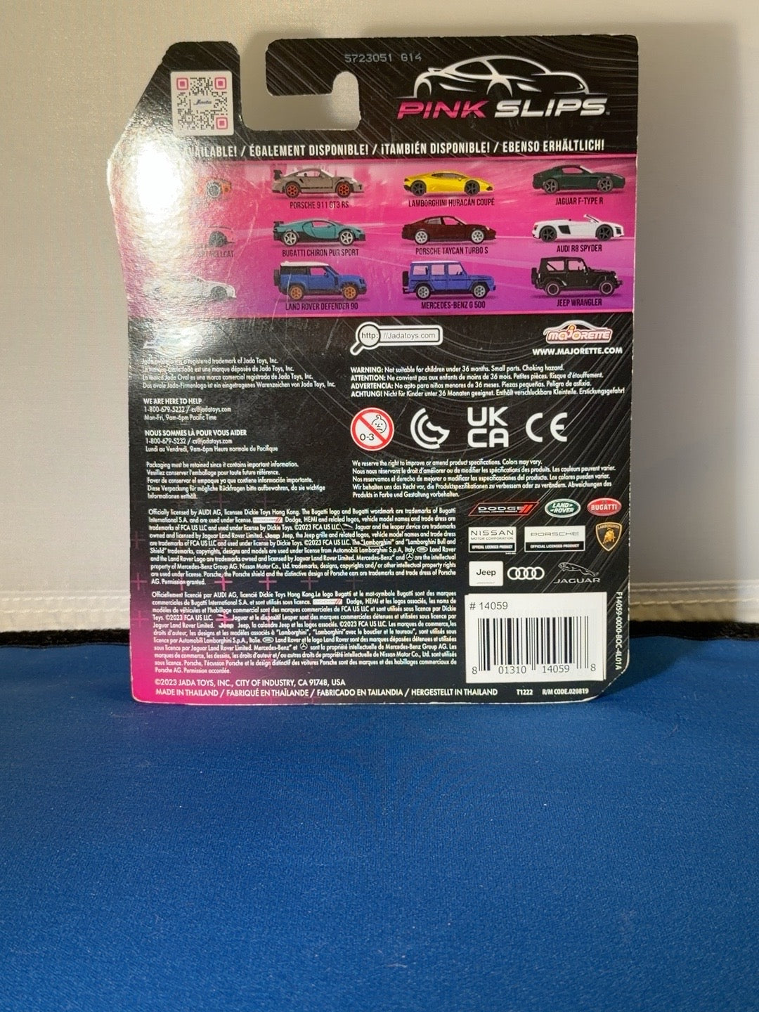 Jada Pink Slips Porsche 911 GT3 RS #14059 original back