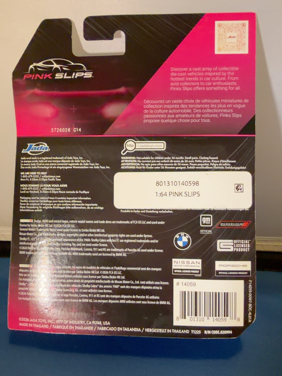 Jada Pink Slips Nissan Skyline GT-R R34 Blue 1:64 with Collector Tin Sealed — product photo 2