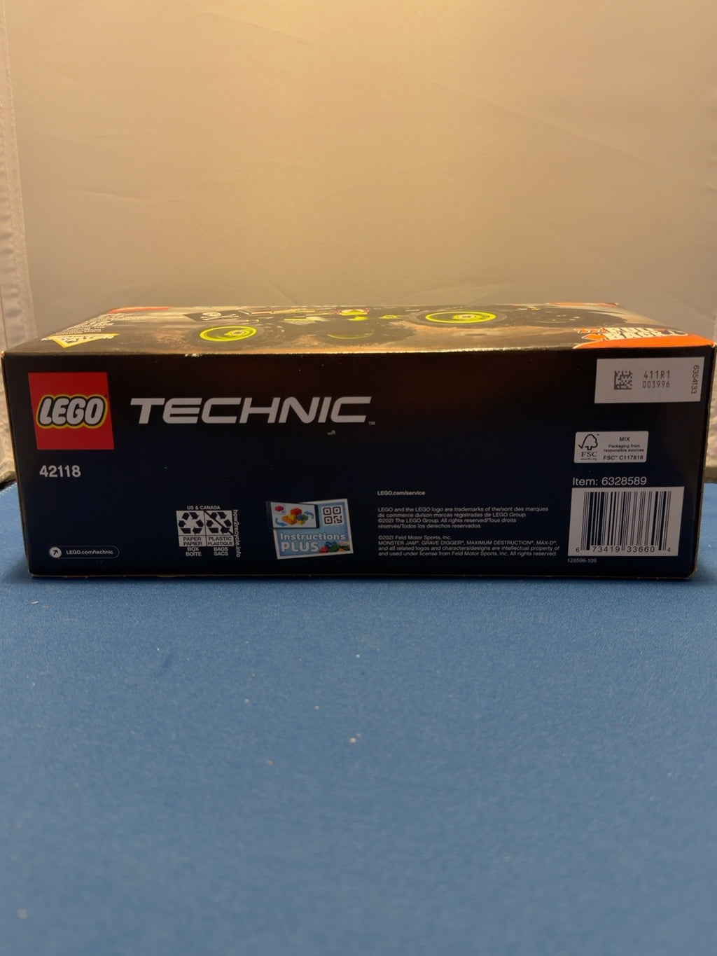 LEGO Technic 42118 Grave Digger original barcode box photo