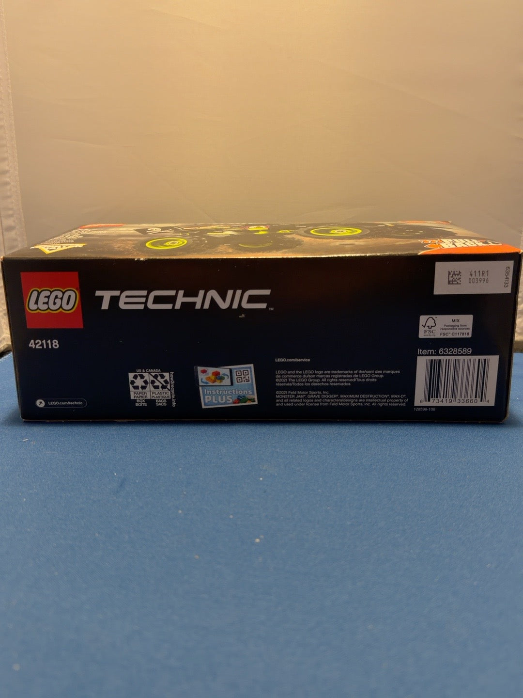 LEGO Technic 42118 Grave Digger original barcode box photo