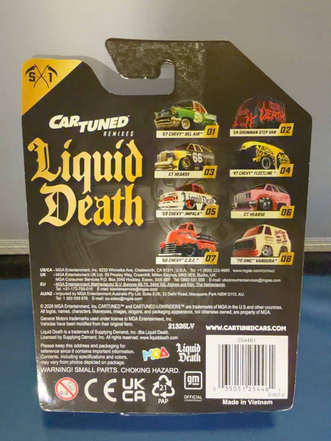 Liquid Death 8-car set original photo 3
