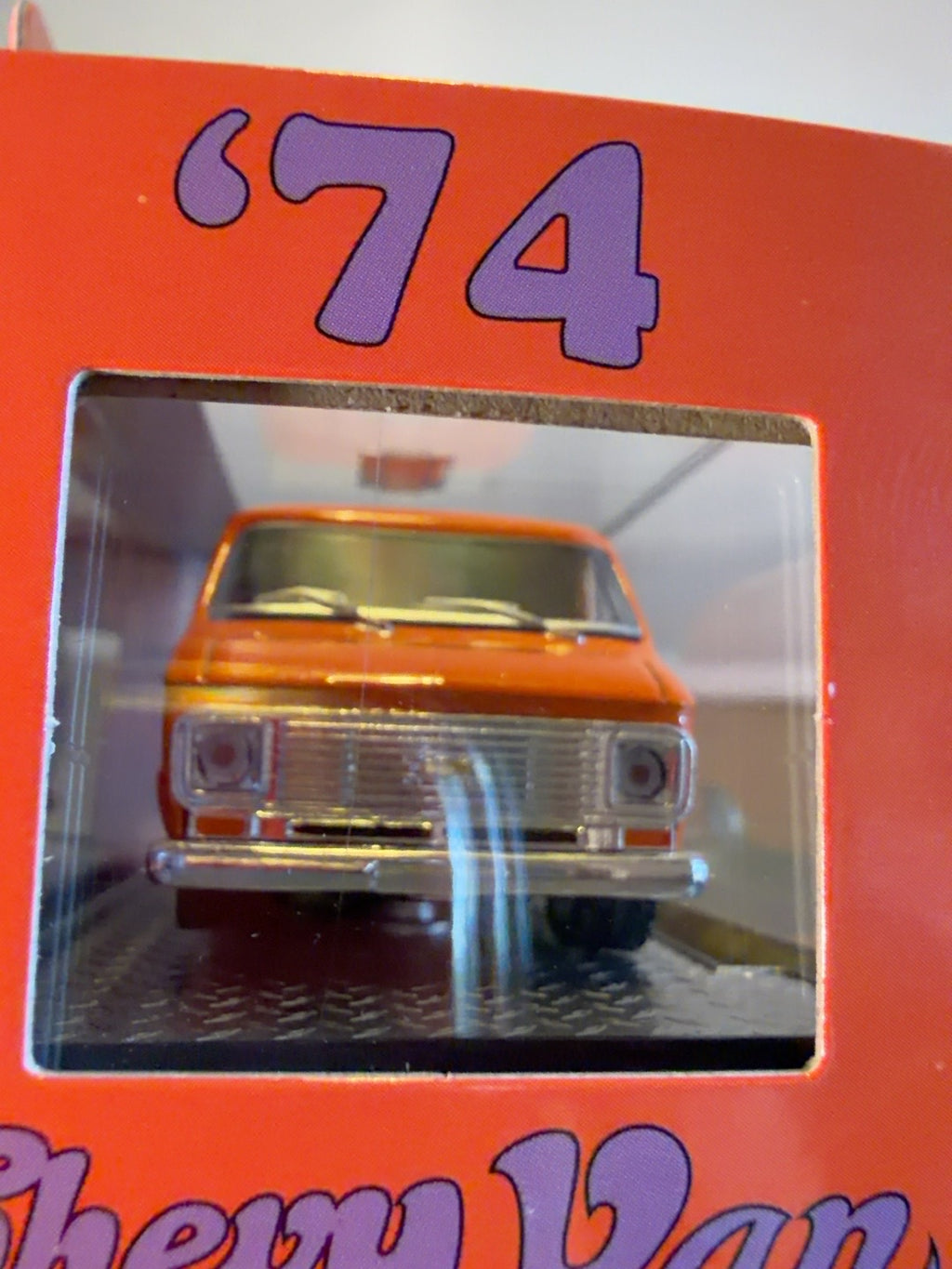 Original 5 of 6 photographs M2 Benny's Boom Box 1974 Chevy G10 orange van