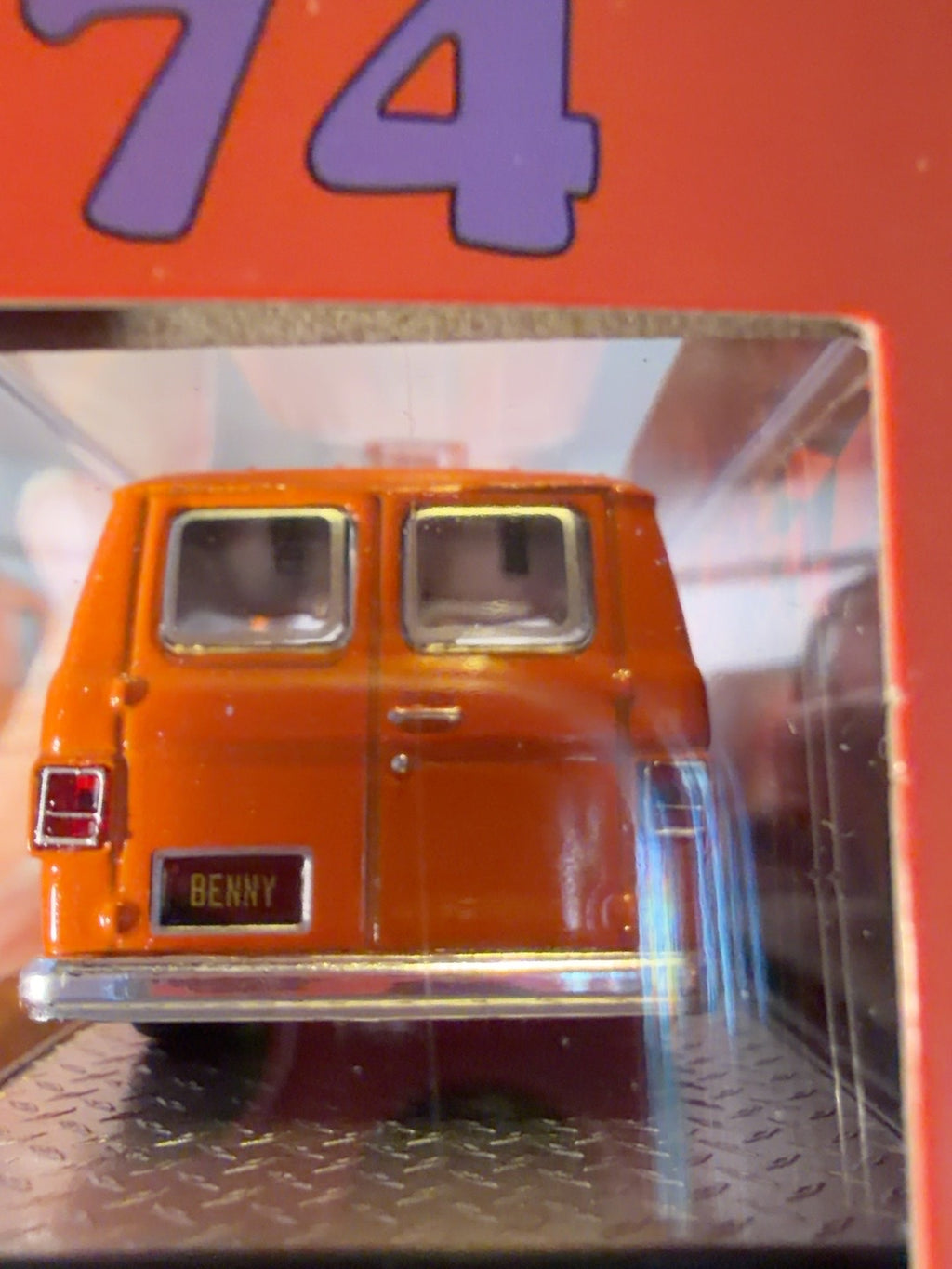 Original 6 of 6 photographs M2 Benny's Boom Box 1974 Chevy G10 orange van