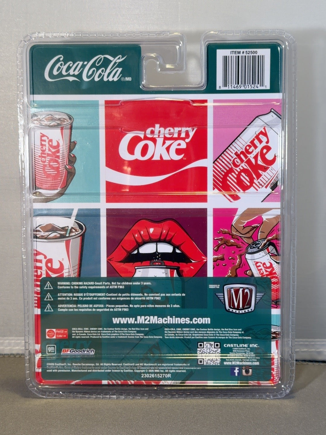 Original back photograph of M2 Cherry Coke 1978 Pontiac Firebird packaging