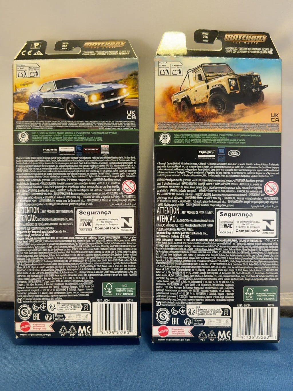 Matchbox The Movie Complete 10 Vehicle Set Two 5-Packs JNC94 Sealed — product photo 2