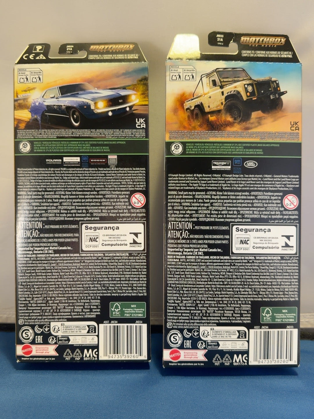 Matchbox The Movie Complete 10 Vehicle Set Two 5-Packs JNC94 Sealed — product photo 2