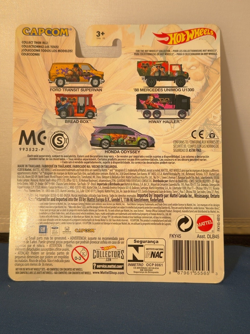 Original back photo of sealed Street Fighter Honda Odyssey FKY45