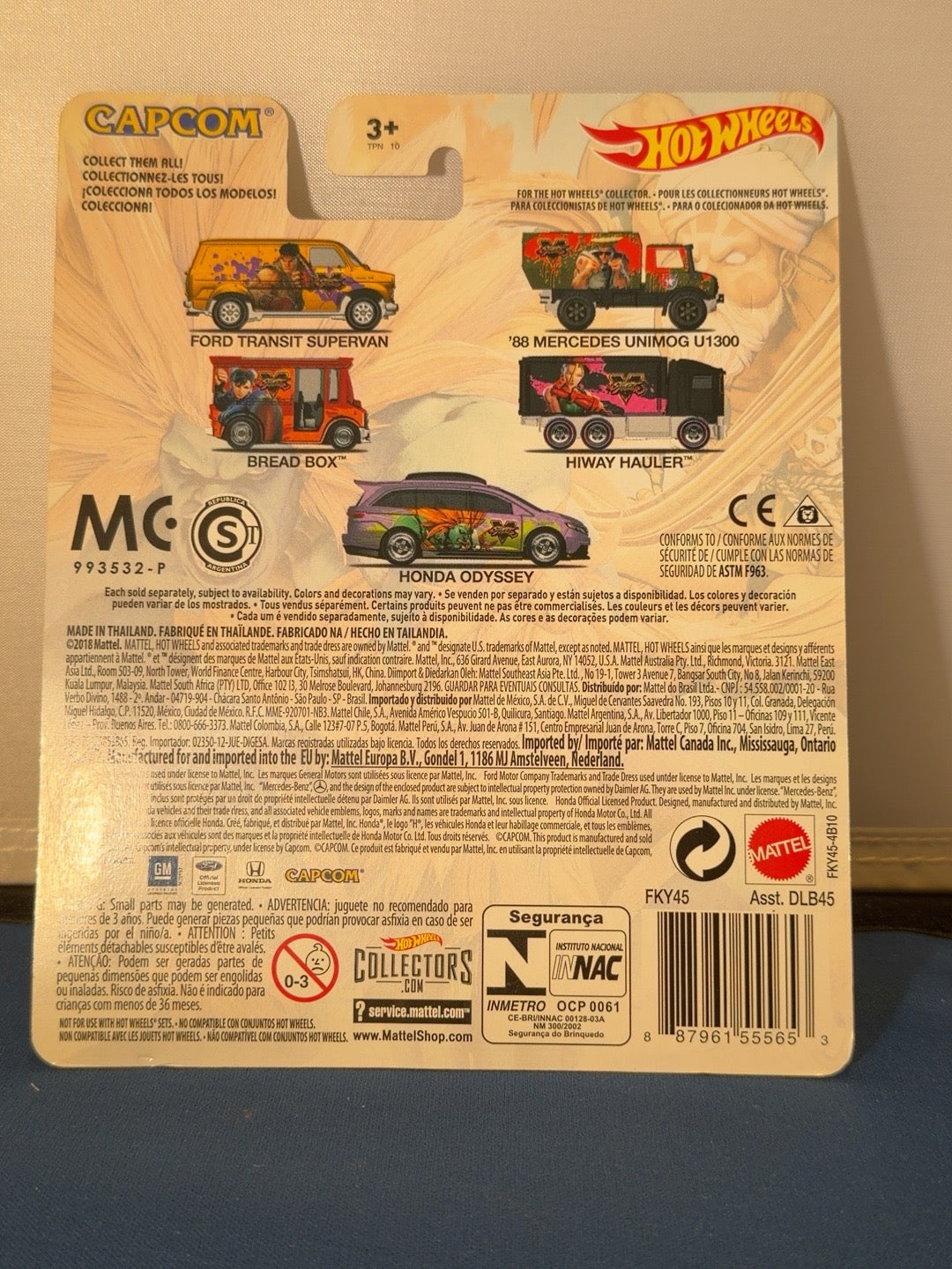 Original back photo of sealed Street Fighter Honda Odyssey FKY45