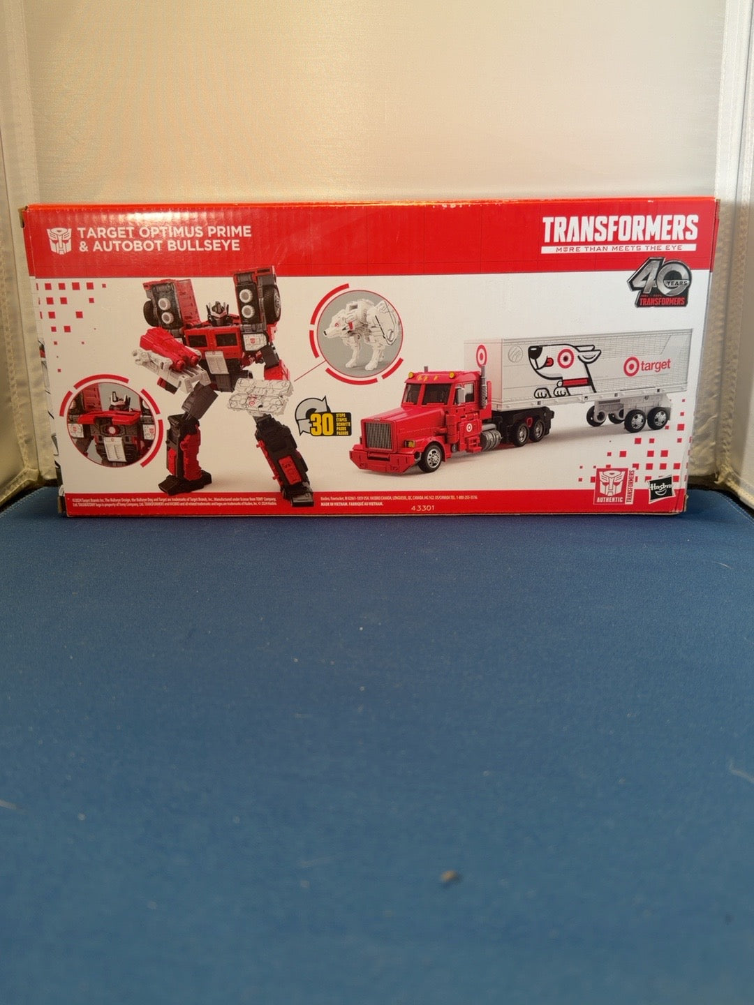 Target Optimus Prime and Bullseye original back photo