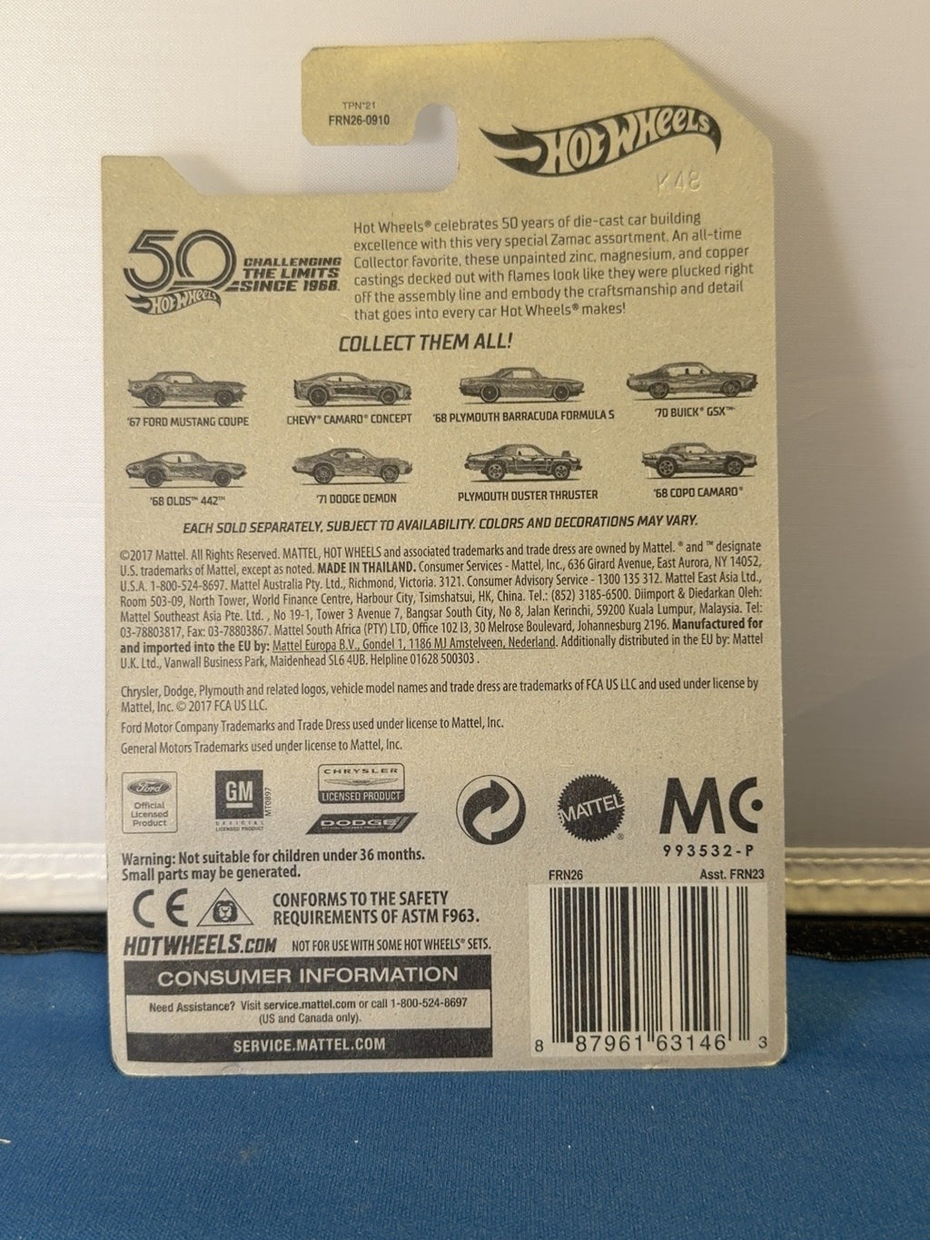 Original back photo Zamac Barracuda FRN26
