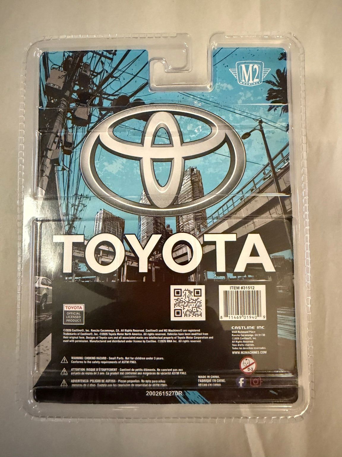 Sealed M2 Blind Box 1985 Toyota Truck R02 back