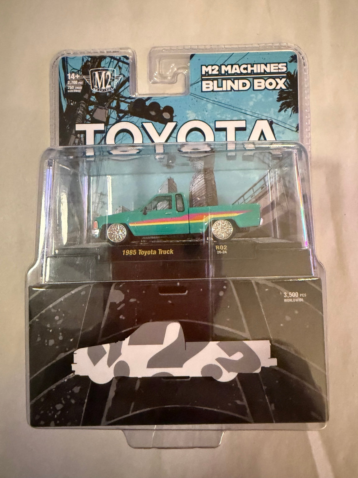 Sealed M2 Blind Box 1985 Toyota Truck R02 front